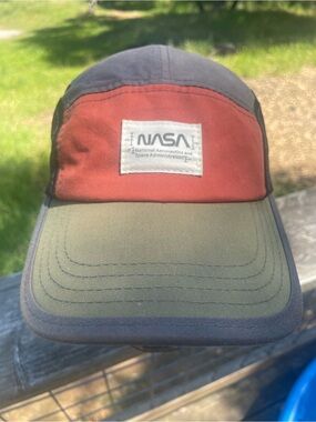 NASA Logo Two-Tone Cotton Baseball Cap - Rust & Olive
